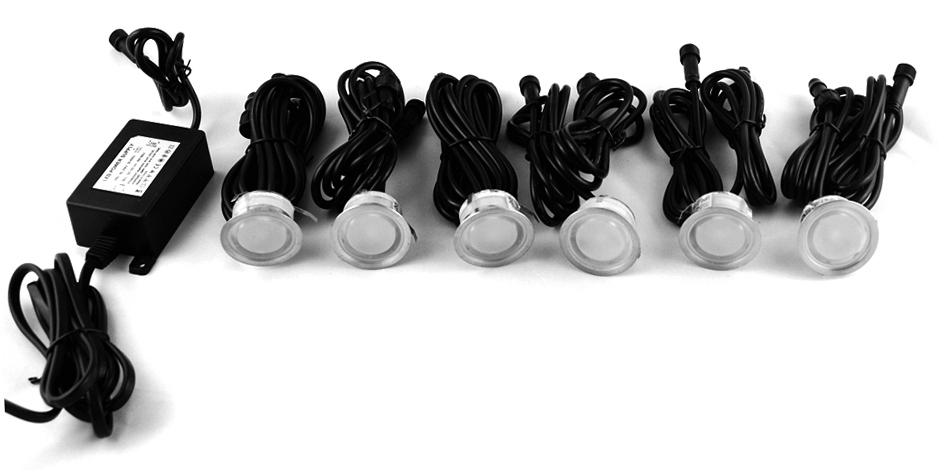 TRÄDGÅRDSB DECKLIGHT 6-PACK SET INKL TRAFO 5W - Gelia