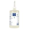 Vit flaska med etikett märkt "Hand Cleanser Industrial", Tork-logotyp, och grön certifieringssymbol.