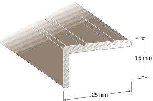 TRAPPNOS 25X15 MM PLATINA 2 M  - Duri