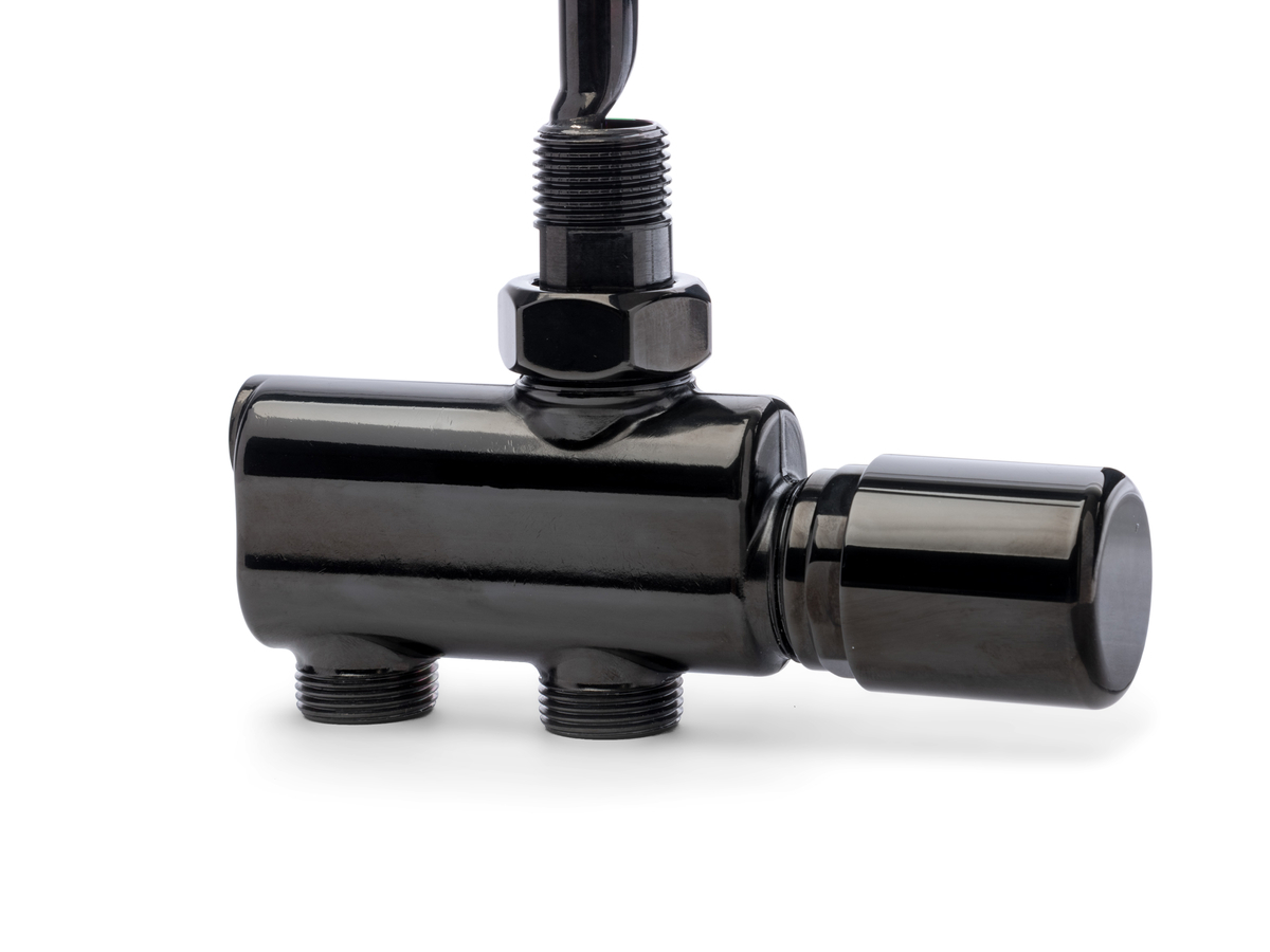 VENTIL SVART MATT AV/PÅ-REGLAGE 8X60X4CM - Svedbergs