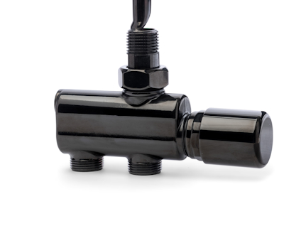 VENTIL SVART MATT AV/PÅ-REGLAGE 8X60X4CM