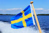 BÅTFLAGGA SVERIGE 90X56CM