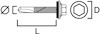 FASADSKRUV GUNNEBO FASTENING GT12 5,5-35 BORRSPETS BRICKA