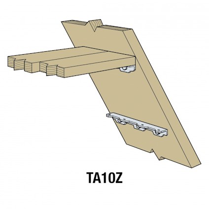 VINKELBESLAG SIMPSON STRONG-TIE TRAPPVINKEL TA Z-PRO 41X41X260 SST