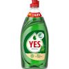Flaska med grön diskmedel, märkt "YES Original", med röda och vita etiketter.