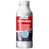 Vit burk med rött och vitt etikett med texten "PROPPLOSARE PULVER FIXOR 750G" och en bild på ett avloppsrör.