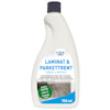 Flaska med text "Laminat & Parkettrent Nitor" och volym 750 ml.