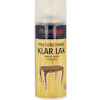 Sprayburk med texten "Polyurethane Klar Lak" och en bild av ett litet bord.