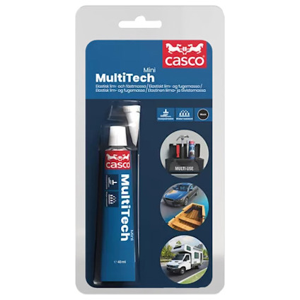 Förpackning med Casco MultiTech mini i en plastblister.