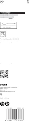 Förpackning för Bosch PMF kapskiva, diameter 100 mm, innehåller streckkod, QR-kod och tillverkningsinformation.