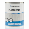 Plåtprimerburk från Hagmans med texten "Asfaltgrunder, Asfalt Primer" och symboler för tak och fasad.