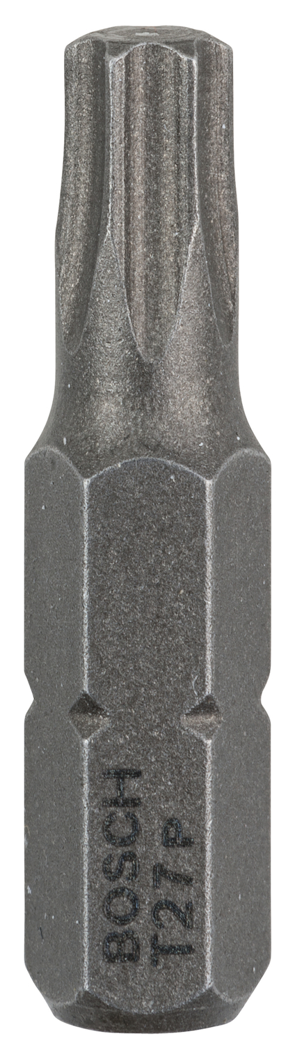 Grå Torx T27 skruvmejselbits med texten "BOSCH T27P".