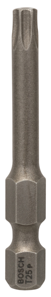 Metallbit med stjärnformad spets och sexkantigt fäste. Text "BOSCH T25P" syns på fästet.