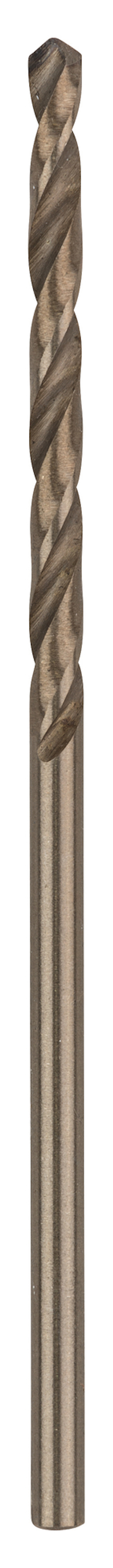 Borrspets i metall med vriden design.