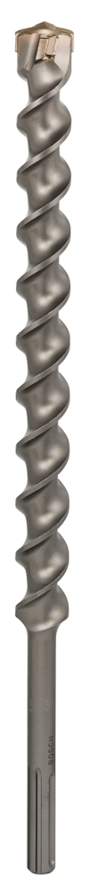 Spiralformad borr med tungstenspets och SDS-fäste.