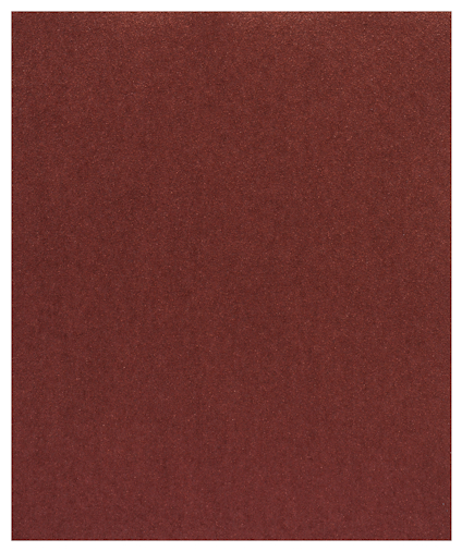 Ett ark med rödbrunt sandpapper med en jämn yta i närbild.