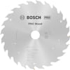 Cirkelsågklinga med text: "BOSCH PRO Wood, 215x30x1.6x2.6mm, 48T, Made in China".