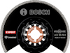 Svart Bosch sågklinga med text: "EXPERT", "DIAMOND", "STARLOCK ACZ 85 RD4", "Made in Taiwan".