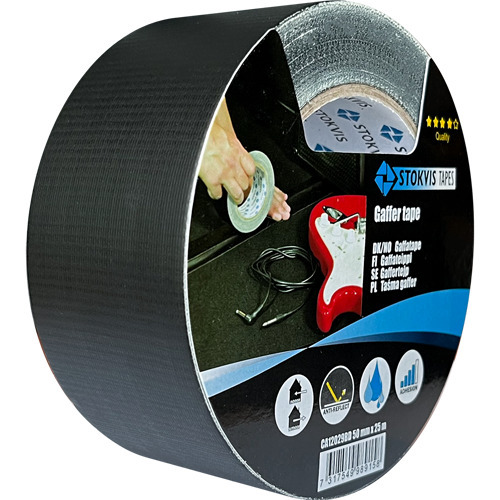 GAFFERTEJP, SVART 50 MM X 25 M - Stokvis Tapes