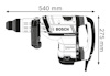 Illustration av en Bosch hammare med måtten 540 mm x 275 mm.