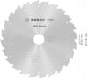 Cirkelsågklinga med Bosch-logotyp och texten "PRO Wood", diametern är 216 mm, centrumhålet 30 mm.