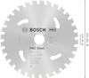 Cirkelsågklinga med text: "Bosch PRO Steel, Ø150 mm, 20 mm, 5000 min⁻¹, Made in China".