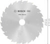 Cirkelklinga "Bosch PRO Wood" med 24 tänder och specifikationer tryckta på ytan, diameter 216 mm.