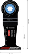 Multiverktygsblad Bosch Expert MetalMax PAIZ 45 AT, längd 105 mm, bredd 45 mm.