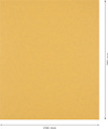 Rektangulärt sandpapper, guldfärgad yta, mått 230 mm x 280 mm, visas med pilar.