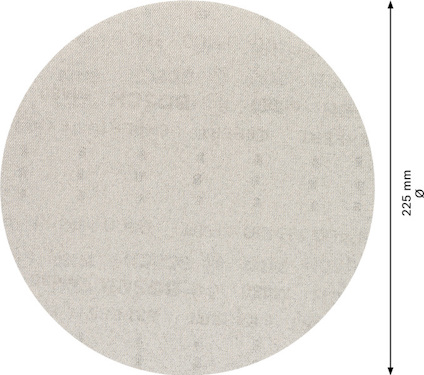 En rund, beige sliprondell med diametern 225 mm.