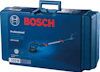 Blå Bosch verktygslåda för en professionell 550W gipsslip, modell GTR 55-225.