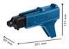 Blå Bosch-håltagare med måtten 201 mm x 121 mm och 63 mm.