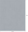 Plano ark grått papper med måttangivelser: 230 mm x 280 mm.