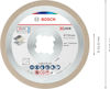 Rund kapskiva från Bosch med X-LOCK-system, 115 mm diameter. Maximalt 13,300 rpm, 80 m/s. Har flera säkerhetssymboler.
