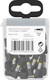 Förpackning med Bosch skruvbits, 25 mm T30, 12-pack.