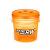 Orange hink med handtag och texten "GÖR DET MED RW".