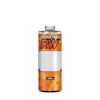Transparent flaska med orange etikett och texten "GÖRDETMED RW" samt "500ML" längst ner.