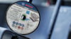 Rund Bosch-slitsskiva med etikett som visar specifikationer och certifieringar.