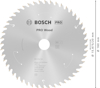 Cirkelsågklinga med texten "Bosch PRO Wood". Diameter 160 mm. 2160 15/1 D-20mm, 48-t, max 9500 min⁻¹. Made in China.