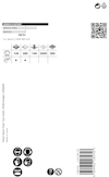 Förpackningsdesign för Bosch-slipprodukter med olika kornstorlekar: 140, 280, 140, 200, 280. QR-kod och ikoner nedtill.