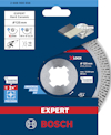 Förpackning för Bosch X-Lock kapskiva för hård keramik, 125 mm, max 12250 rpm.