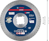 Rund sågklinga märkt "Bosch Expert X-Lock". Diameter 125 mm, max 12,500 rpm.