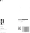 Förpackning med Bosch Power Tools information, QR-kod och streckkod. Tillverkad i Schweiz.