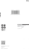 Förpackning med streckkod, QR-kod och Bosch-logotyp. Texter inkluderar "Bosch Expert" och "Made in Switzerland".