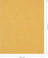 Gul slippapper av sandpapperskaraktär med måtten 230 mm x 280 mm.
