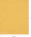 Ett rektangulärt ark sandpapper i gul färg, mått 230 mm x 280 mm.