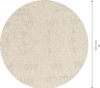 Rund, texturerad skiva med en diameter på 125 mm.