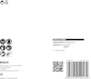 Förpackningsdesign för Bosch sågblad med streckkod, QR-kod och logotyper. Text: "Made in Switzerland".