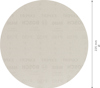 Rund sliprondell med Bosch-logotyp och text som anger P150, 225 mm.