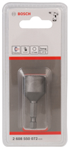 Förpackning med ett Bosch bits med nr. 2 608 550 072 och texten "Protection", "17 mm" och "Long Life".